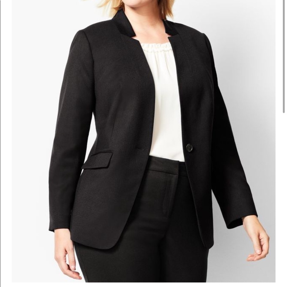 Talbots black women’s blazer jacket